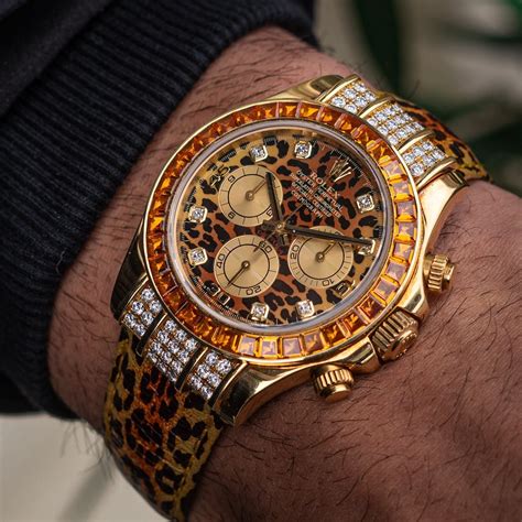 rolex daytona leopard|rolex daytona leopard wrist.